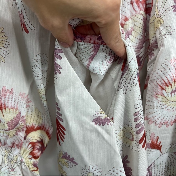 Ted Baker Dinnaa Floral Print Mini Dress Ivory 2 - Picture 7 of 10